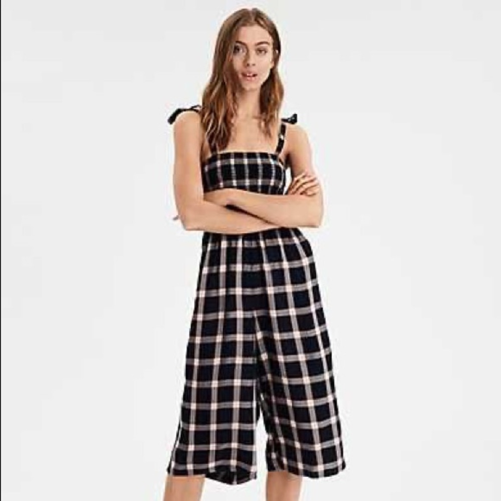 AE Plaid Jumpsuit